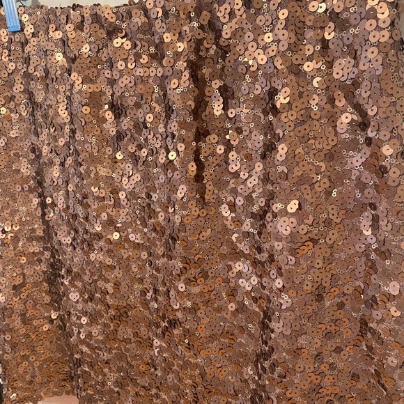 LC Lauren Conrad Copper Sequin Mini Skirt - Size Small - Picture 2 of 6